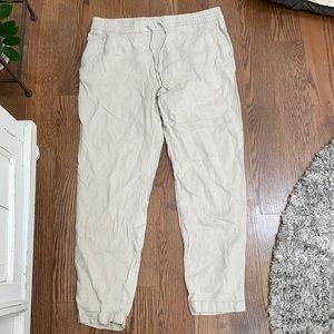 Old Navy Beige Linen Pants